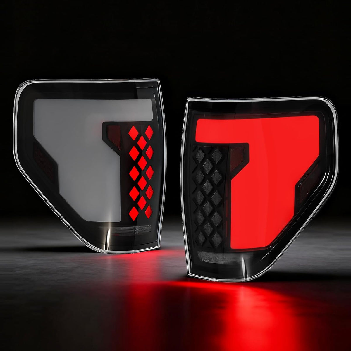 2009–2014 Ford F-150 LED Tail Lights | Sequential Start-Up | Smoked Rear Lamps | Plug & Play
